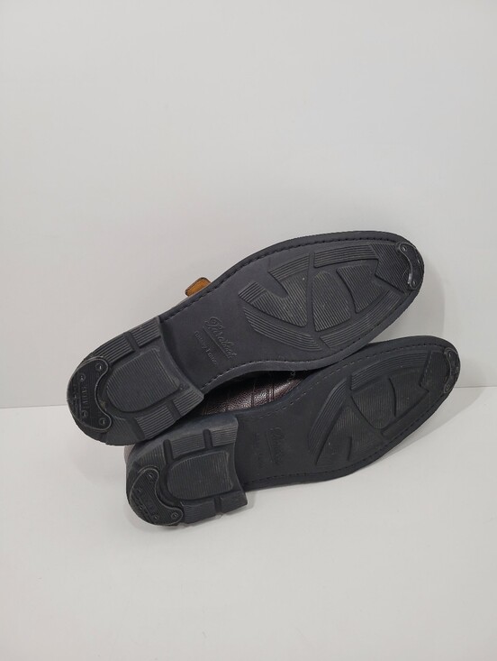 Paraboot Brown Leather Monk Strap W/Buckle Dress Shoes Men USA 12 UK 11 France main image 4
